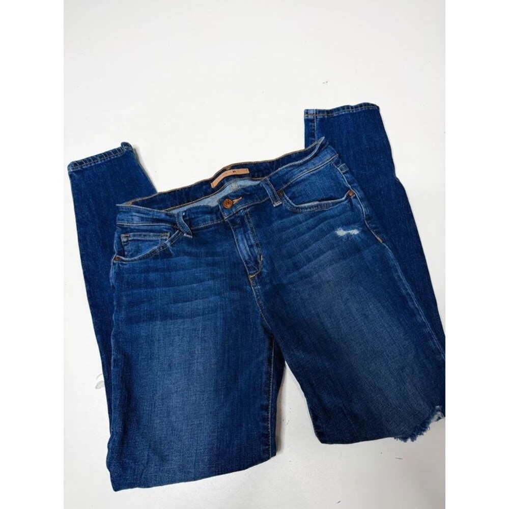 Joes jeans skinny ankle size 28 distressed dark wash